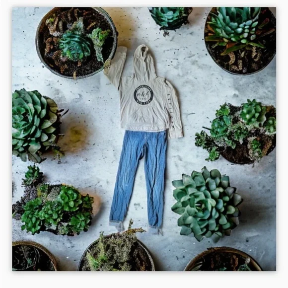 Girls 2pc bundle -sz 10-12- Levi jegging-AF hoody glitter logo-great shape ! ☀️ - Picture 5 of 12